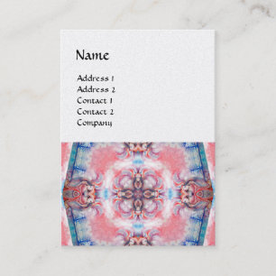 AVALON 4 ,pink purple blue gold metallic Business Card