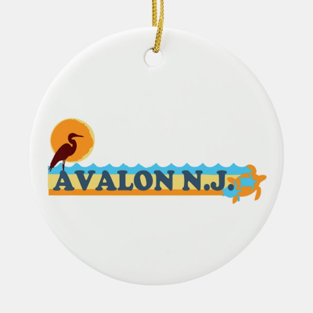 Avalon. Ceramic Ornament (Front)