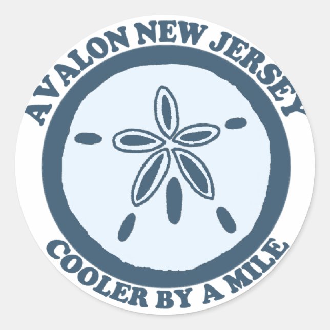 Avalon. Classic Round Sticker (Front)