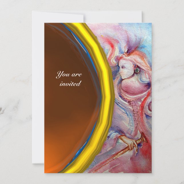 AVALON , gem orange Invitation (Front)