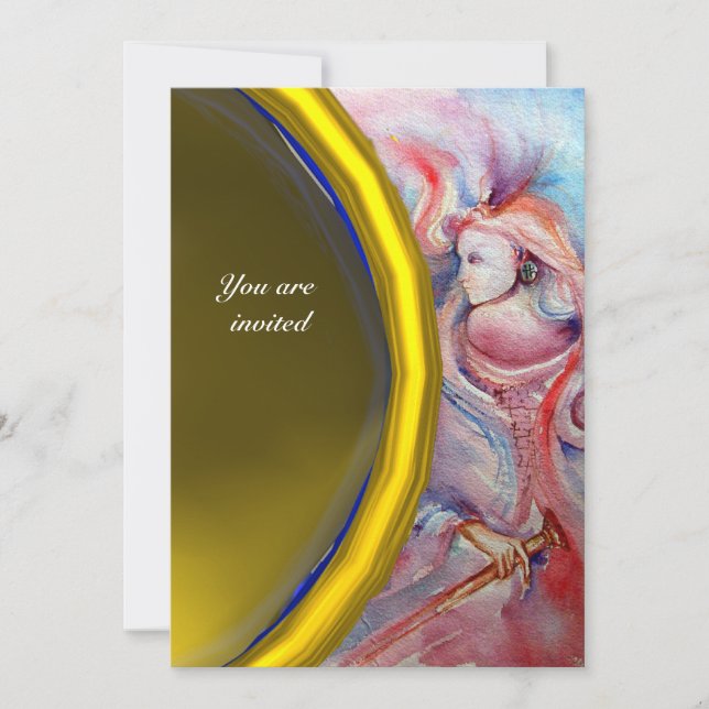 AVALON , gem yellow Invitation (Front)