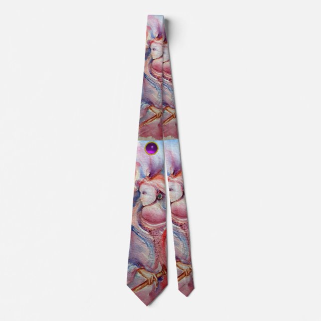 AVALON , LADY MORGANA ,ARTHURIAN LEGEND TIE (Front)