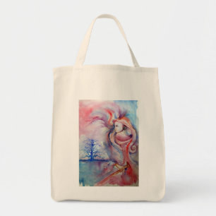 AVALON / Magic and Mystery,Pink Blue Fantasy Tote Bag