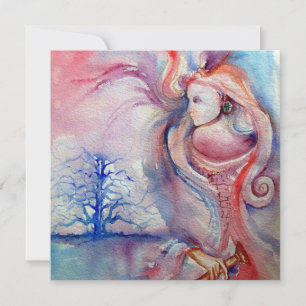 AVALON Magic and Mystery soft pink blue white Invitation