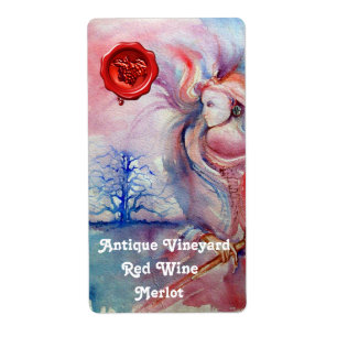 AVALON Magic Mystery,Pink Blue Red Wax Seal Wine
