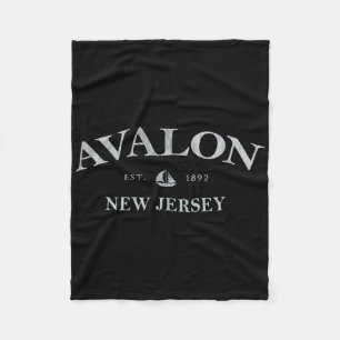 Avalon New Jersey _ Avalon Nj Sailboat Fleece Blanket