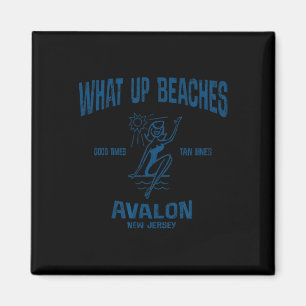 Avalon New Jersey Nj Funny Vintage Beaches Tee  Magnet