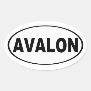 Avalon New Jersey Oval Sticker