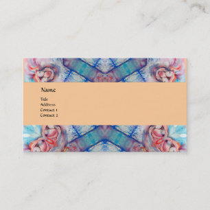 AVALON PSYCHEDELIC monogram ,pink purple blue Business Card