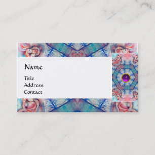 AVALON PSYCHEDELIC MONOGRAM purple Business Card