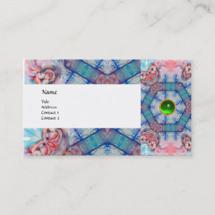 AVALON PSYCHEDELIC ,pink gem emerald Business Card