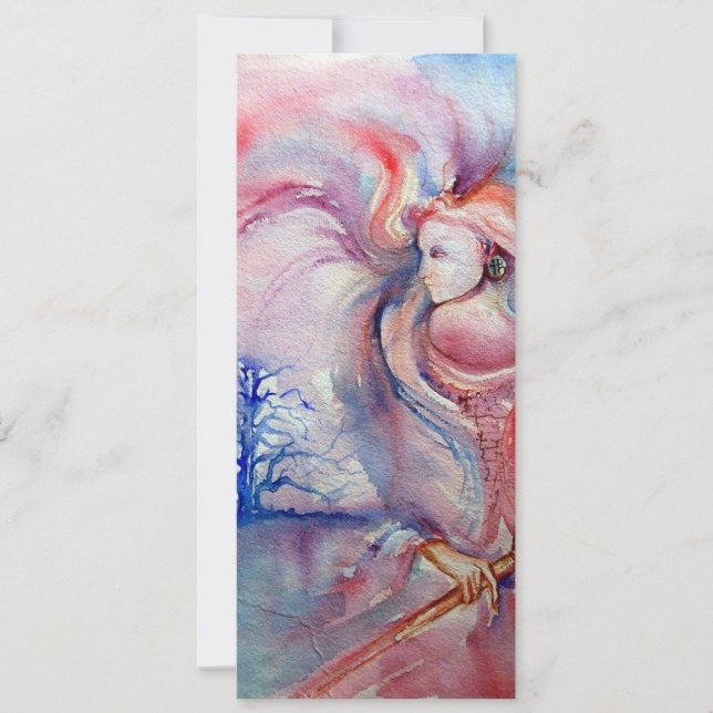 AVALON psychedelic , soft pink purple blue Invitation (Front)