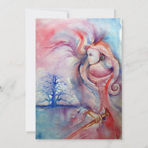 AVALON , soft pink purple blue Invitation