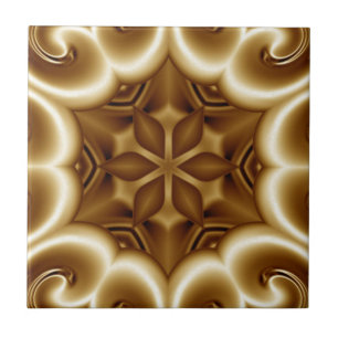 Avant-Garde ~ Gold ~ Brushed Gold 03 A ~  Ceramic Tile