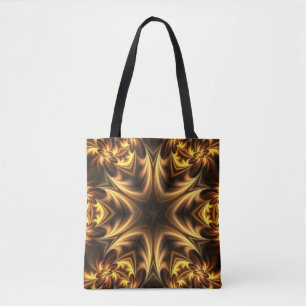 Avant-Garde ~ Gold Russet Black 053 ~ Tote Bag