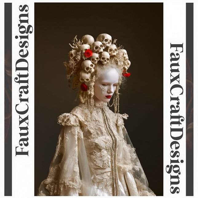 Avant-Garde Gothic Baroque Woman Decoupage Rig 120 Tissue Paper (Creator Uploaded)