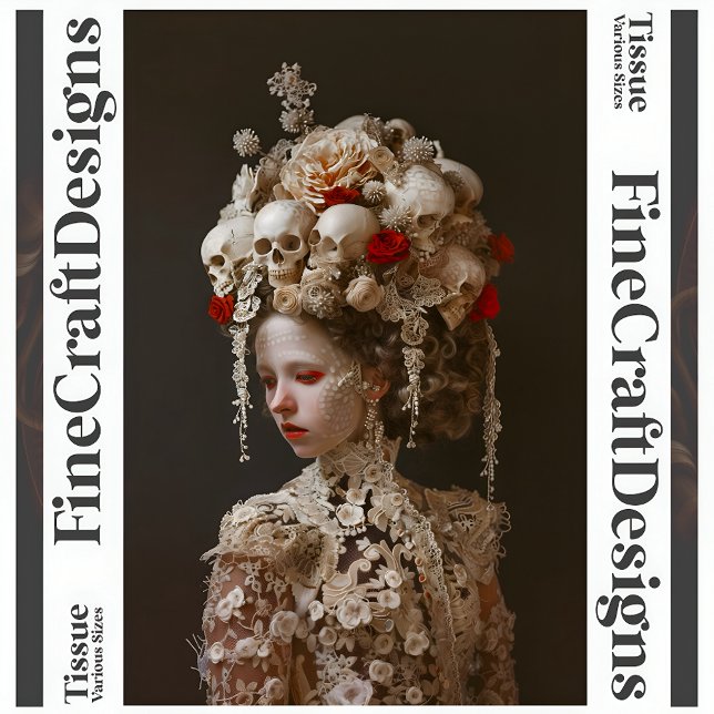 Avant-Garde Gothic Elegant Bride A7L Decoupage Tissue Paper (Creator Uploaded)