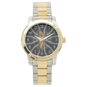 Avant-Garde, Harp Lightening 01 B, Black/Silver ~ Watch