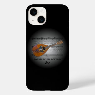 Avant Garde, Mandolin 02 on Globe with Sheet Music Case-Mate iPhone 14 Case