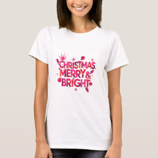 Avant-Garde Merry Bright Abstract Christmas T-Shir T-Shirt