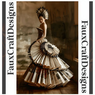 Avant Garde Paper Book Dress Decoupage Left 119