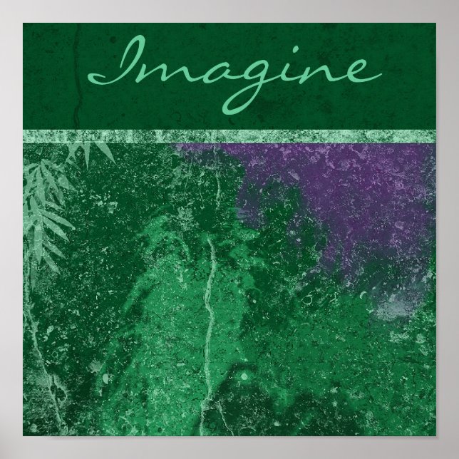 Avatar Toxic Green "Imagine" Canvas Print (Front)