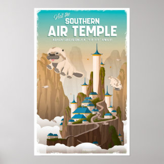 Avatar - Visit the southern Air Temple Poster