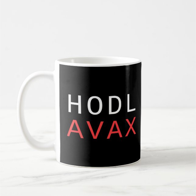 Avax Avalanche Crypto Cryptocurrency Blockchain De Coffee Mug (Left)
