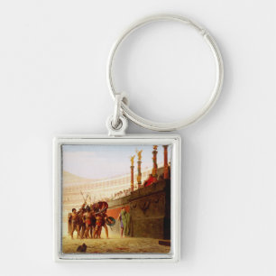 Ave Caesar by Jean-Leon Gerome Key Ring