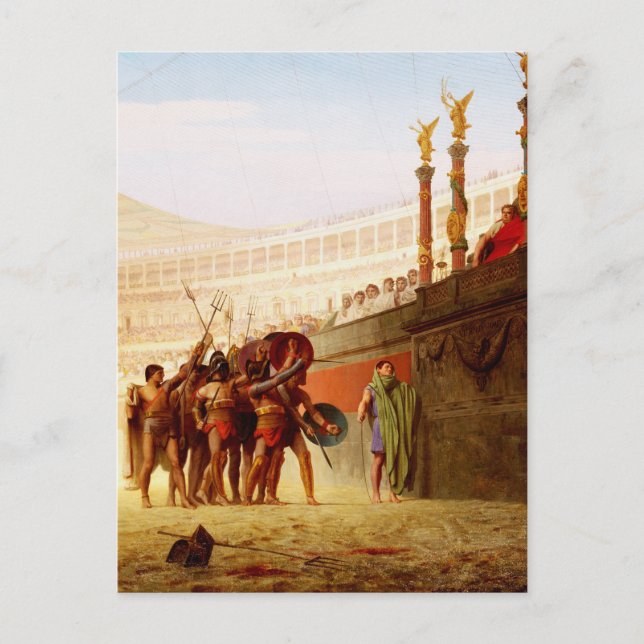 Ave Caesar by Jean-Leon Gerome Postcard (Front)