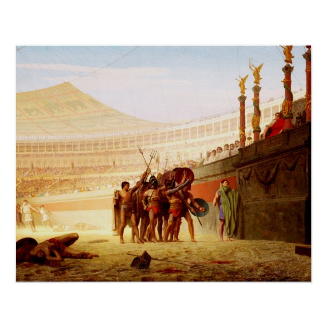 Ave Caesar by Jean-Leon Gerome Poster (Front)