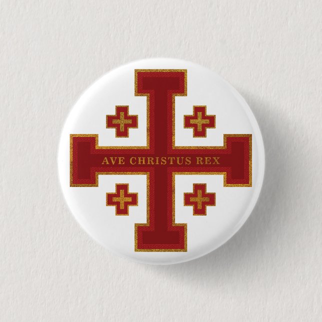 Ave Christus Rex 3 Cm Round Badge (Front)