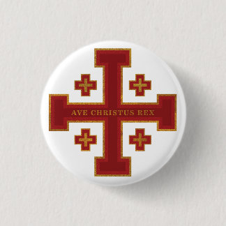 Ave Christus Rex 3 Cm Round Badge