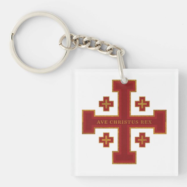 Ave Christus Rex Key Ring (Front)