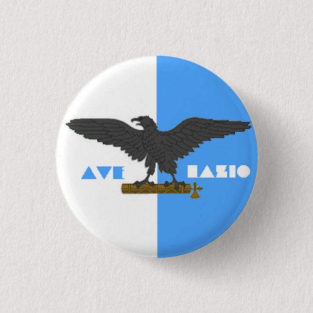 AVE LAZIO 3 CM ROUND BADGE (Front)
