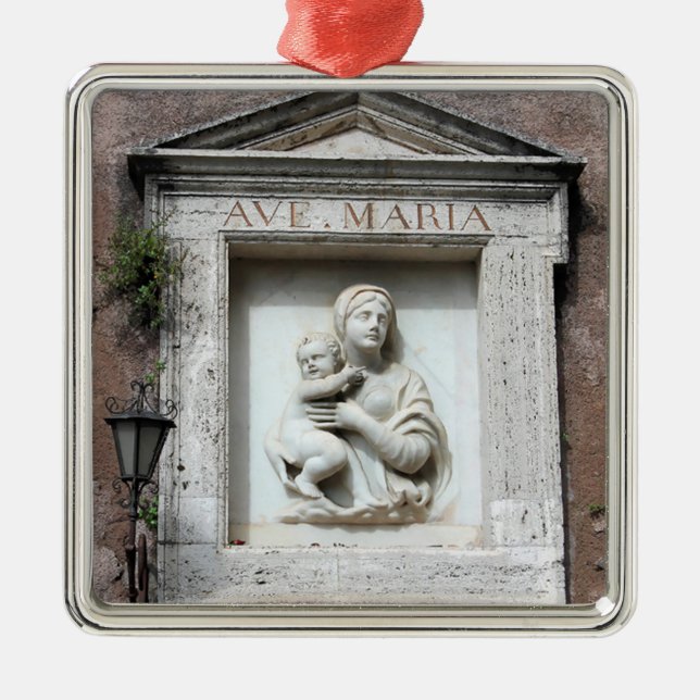 Ave Maria Christmas Ornament (Front)