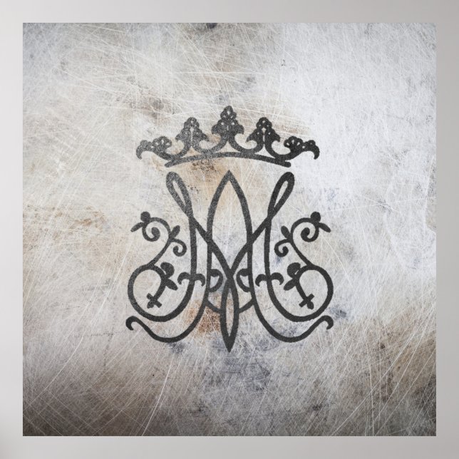 Ave Maria Monogram  Poster (Front)