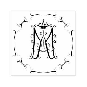 Ave Maria Monogram Self-inking Stamp