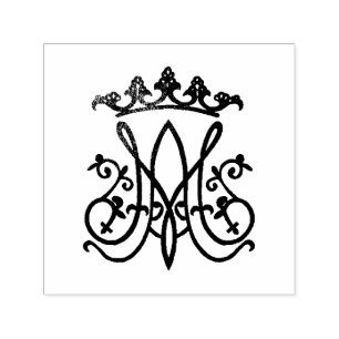 Ave Maria Monogram Self-inking Stamp