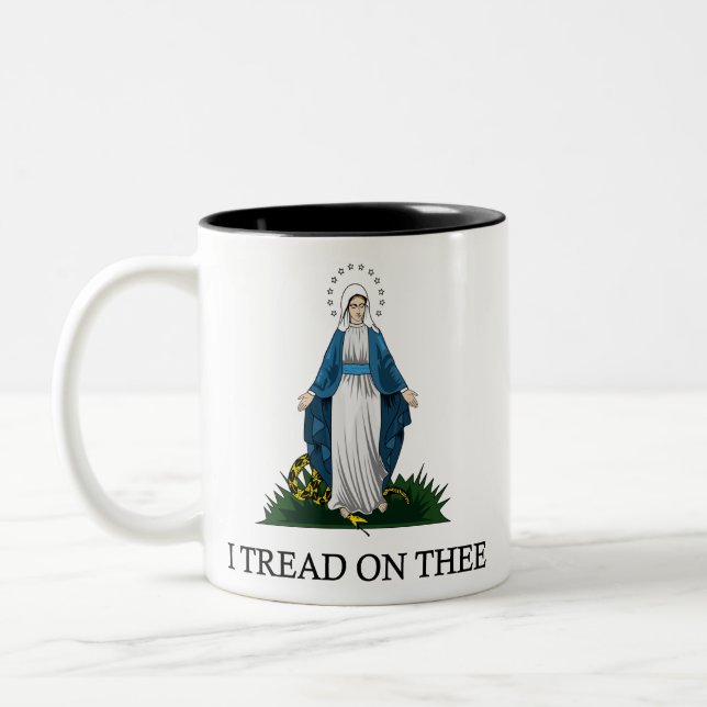 Ave Maria Two-Tone Coffee Mug (Left)