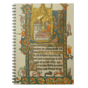 Ave Maris Stella Christmas Mediaeval Manuscript Notebook