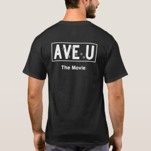 Ave U Movie Street Sign Dark T-Shirt