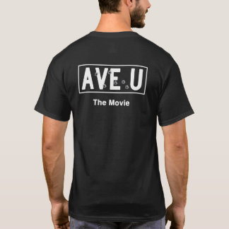Ave U Movie Street Sign Dark T-Shirt