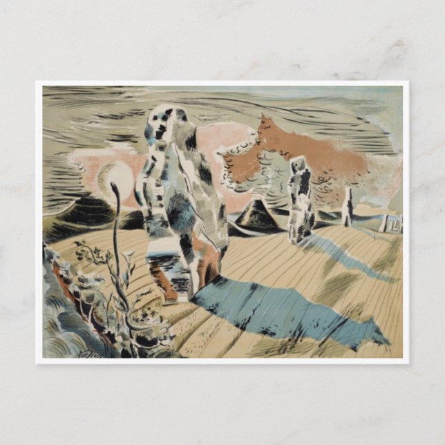 Avebury (1937) by Paul Nash Postcard (Front)