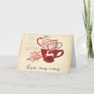 Avec Mes Amis Holiday Card