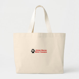 Avenge Wolves Delist Congress Vote Them Out Large Tote Bag