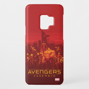 Avengers   Avengers Assemble Red City Skyline Case-Mate Samsung Galaxy S9 Case