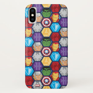 Avengers Character Faces & Logos Badge Case-Mate iPhone Case