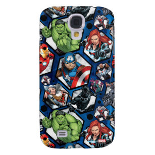 Avengers Classics   Avengers Hexagonal Pattern Galaxy S4 Case