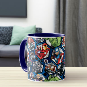 Avengers Classics   Avengers Hexagonal Pattern Mug